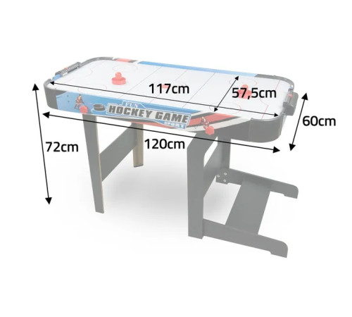 Ігровий стіл Neo Sport Аерохокей NS-427, 120 x 60 x 72 см