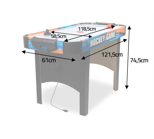 Ігровий стіл Neo Sport Аерохокей NS-428, 121,5 x 61 x 74,5 см