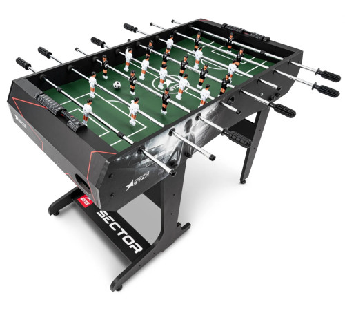 Настільний футбол Hop-Sport Secto, 120 x 61 x 81,5 см - чорно-білий Настільний футбол Hop-Sport Secto, 120 x 61 x 81,5 см - чорно-білий