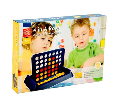 Настільна гра Edu-Toys "Чотири в ряд" GM004 Настільна гра Edu-Toys "Чотири в ряд" GM004