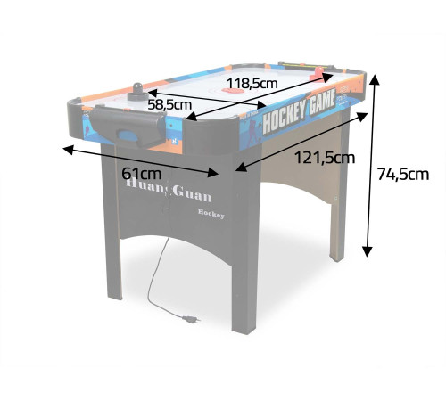 Ігровий стіл Neo Sport Аерохокей NS-425, 137 x 79,5 x 69 см