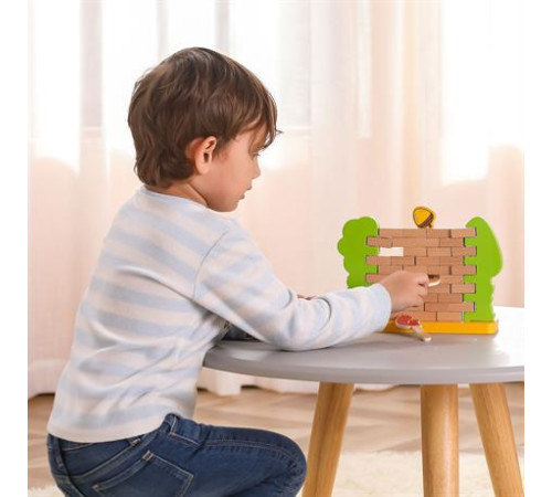 Настільна гра Viga Toys "Стіна з цеглинок" 44566 Настільна гра Viga Toys "Стіна з цеглинок" 44566