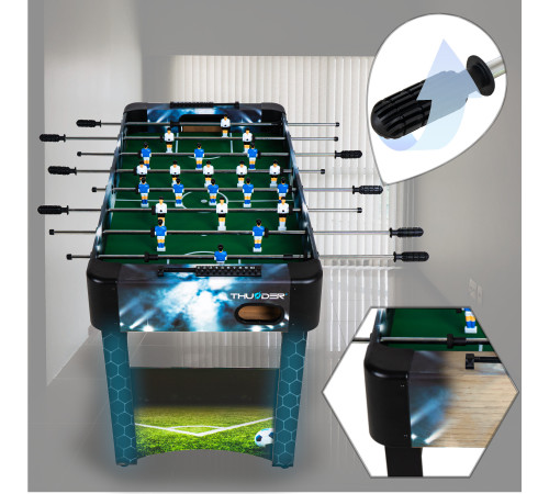Настільний футбол THUNDER 4FT LIGHT, 122 х 61,5 х 80,5 см Настільний футбол THUNDER 4FT LIGHT, 122 х 61,5 х 80,5 см