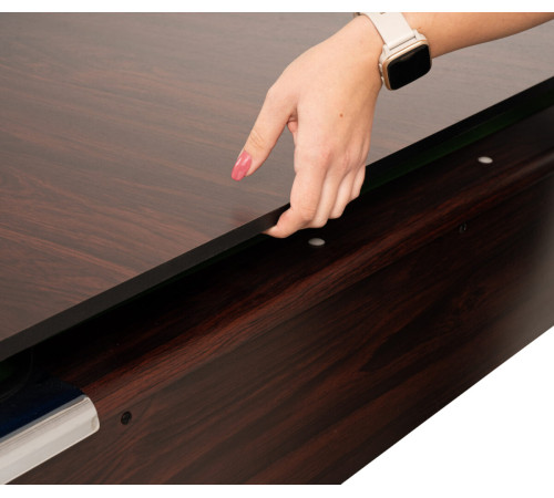 Більярдний стіл THUNDER 7FT BOLD-BROWN з покриттям для пінг-понгу/обіднього столу, 214 х 122 х 81 см