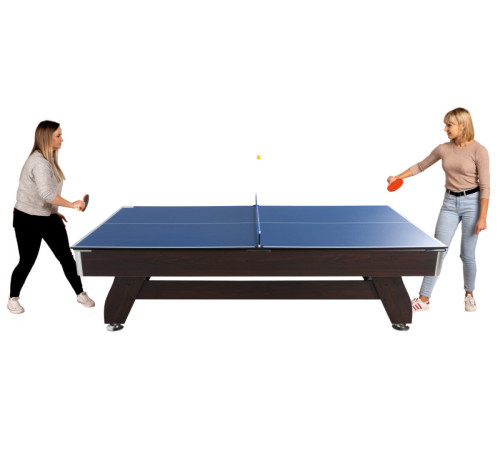 Більярдний стіл THUNDER 7FT BOLD-BROWN з покриттям для пінг-понгу/обіднього столу, 214 х 122 х 81 см