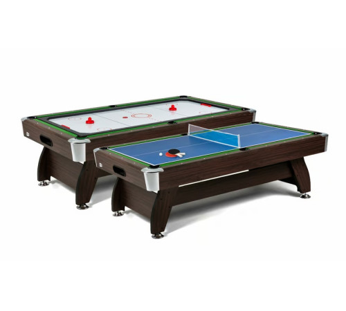 Більярдний стіл Hop-Sport Vip Extra 9 FT з накладками для пінг-понгу та аерохокею, 281 х 155 х 80 см