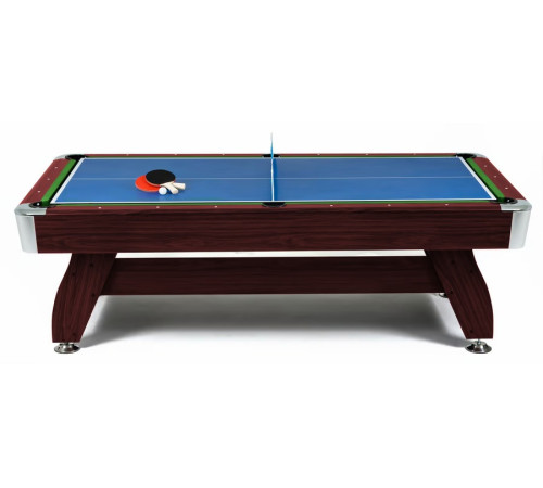 Більярдний стіл Hop-Sport Vip Extra 9 FT з накладками для пінг-понгу та аерохокею, 281 х 155 х 80 см