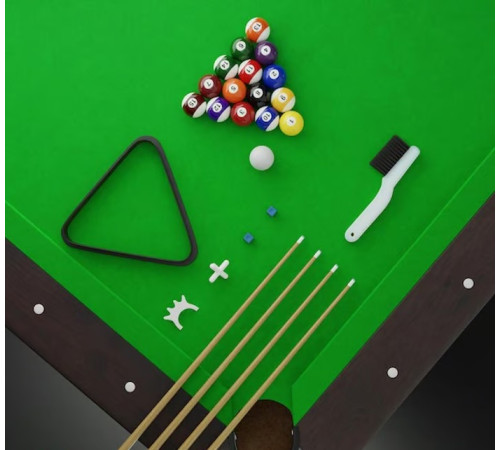 Більярдний стіл Hop-Sport Vip Extra 9 FT з накладками для пінг-понгу та аерохокею, 281 х 155 х 80 см
