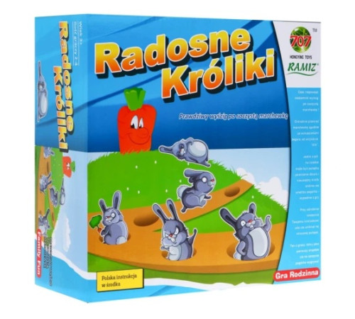 Настільна гра "Веселі кролики" 3+ Ramiz ZGR.707-5 Настільна гра "Веселі кролики" 3+ Ramiz ZGR.707-5