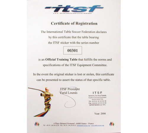 Настільний футбол Garlando Pro Champion ITSF PRO, 150 х 110 х 86-88 см Настільний футбол Garlando Pro Champion ITSF PRO, 150 х 110 х 86-88 см