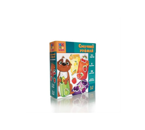 Настільна гра-сортер Vladi Toys "Смачний урожай" VT1804-41 Настільна гра-сортер Vladi Toys "Смачний урожай" VT1804-41