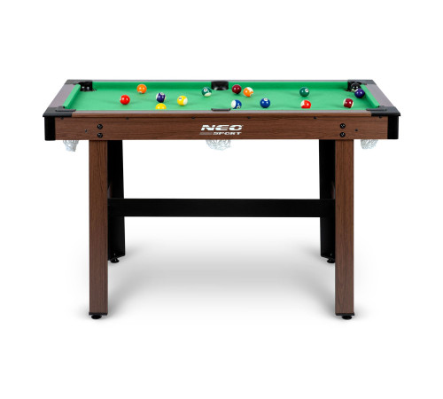 Більярдний стіл з аксесуарами Neo-Sport NS-807, 122 x 61 x 76 см - темно-коричневий Більярдний стіл з аксесуарами Neo-Sport NS-807, 122 x 61 x 76 см - темно-коричневий