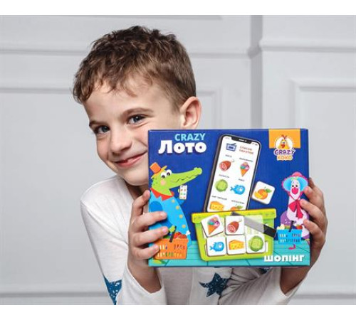 Настільна гра Vladi Toys "Crazy Лото" VT8055-09 Настільна гра Vladi Toys "Crazy Лото" VT8055-09