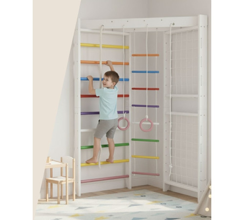 Шведська стінка Małpiszon Dream 225 х 80 см з аксесуарами
