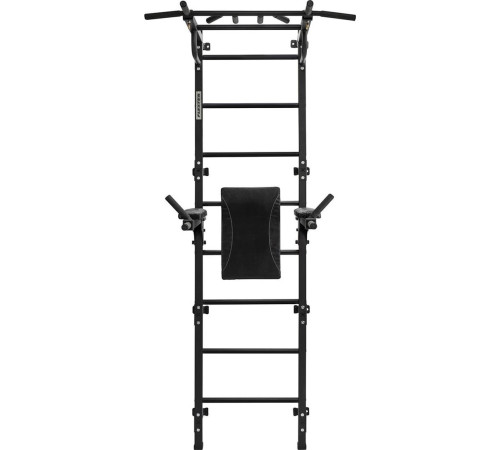 Шведська стінка Małpiszon Gamma Workout Grand 224 х 95 см з турніком та поручнями, чорна