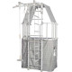 Шведька стінка Małpiszon Indigo Pastel 226 х 115 см з будиночком, біла