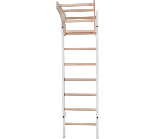 Шведська стінка BenchK 211W 230 x 67 см з турніком, біла
