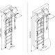 Шведська стінка Małpiszon Kometa Eco 1 234 х 111 см, біла