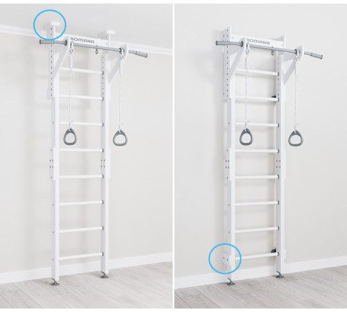 Шведська стінка Małpiszon Kometa Eco 1 234 х 111 см, біла
