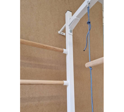 Шведська стінка Małpiszon Sport Child 210 х 50 см, біла