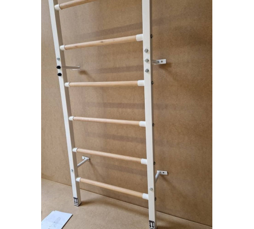 Шведська стінка Małpiszon Sport Child 210 х 50 см, біла
