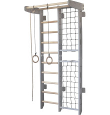Шведська стінка Małpiszon Kombik Irelio 225 х 107 см, сіра