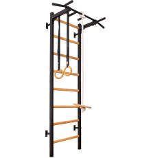 Шведська стінка BenchK 222B 230 х 67 см з турніком та аксесуарами, чорна