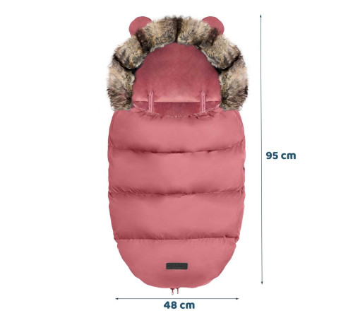 Конверт Elmi Ricokids для коляски та санок, 95 х 48 см - рожевий Конверт Elmi Ricokids для коляски та санок, 95 х 48 см - рожевий