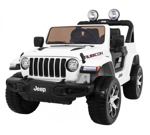 Дитяча акумуляторна машинка Jeep Wrangler Rubicon Біла Дитяча акумуляторна машинка Jeep Wrangler Rubicon Біла