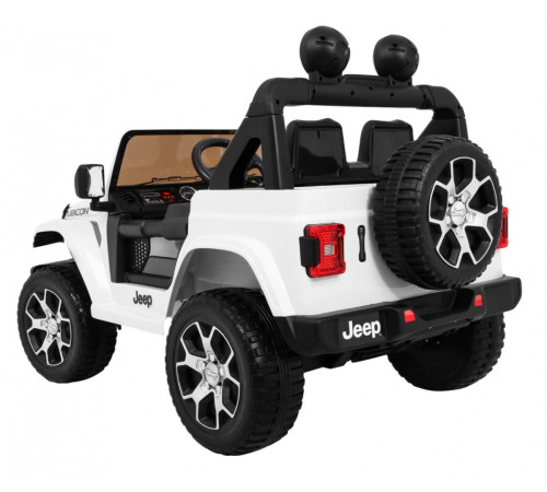 Дитяча акумуляторна машинка Jeep Wrangler Rubicon Біла Дитяча акумуляторна машинка Jeep Wrangler Rubicon Біла