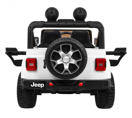 Дитяча акумуляторна машинка Jeep Wrangler Rubicon Біла Дитяча акумуляторна машинка Jeep Wrangler Rubicon Біла