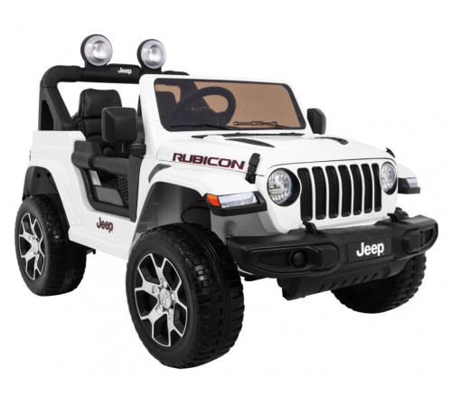 Дитяча акумуляторна машинка Jeep Wrangler Rubicon Біла Дитяча акумуляторна машинка Jeep Wrangler Rubicon Біла