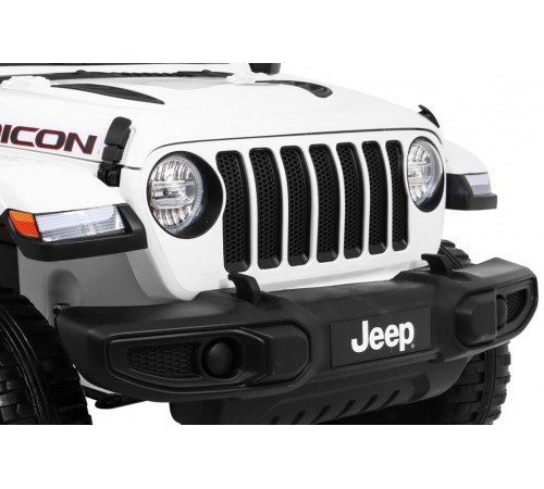Дитяча акумуляторна машинка Jeep Wrangler Rubicon Біла Дитяча акумуляторна машинка Jeep Wrangler Rubicon Біла