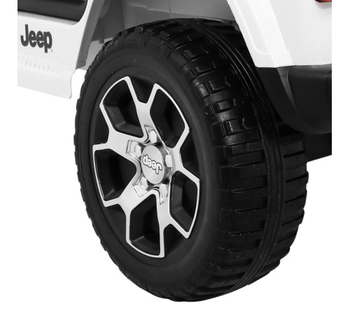 Дитяча акумуляторна машинка Jeep Wrangler Rubicon Біла Дитяча акумуляторна машинка Jeep Wrangler Rubicon Біла