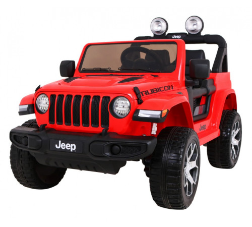 Дитяча акумуляторна машинка Jeep Wrangler Rubicon Червона Дитяча акумуляторна машинка Jeep Wrangler Rubicon Червона