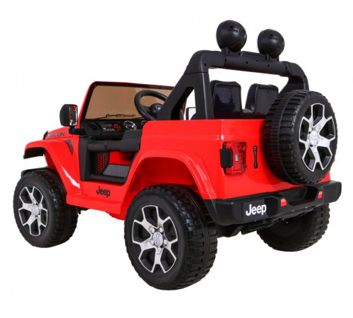 Дитяча акумуляторна машинка Jeep Wrangler Rubicon Червона Дитяча акумуляторна машинка Jeep Wrangler Rubicon Червона