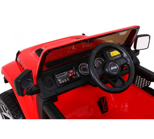 Дитяча акумуляторна машинка Jeep Wrangler Rubicon Червона Дитяча акумуляторна машинка Jeep Wrangler Rubicon Червона