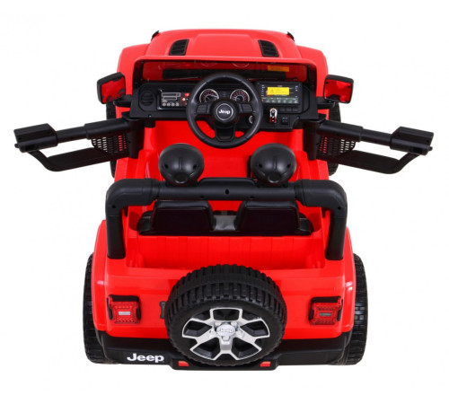 Дитяча акумуляторна машинка Jeep Wrangler Rubicon Червона Дитяча акумуляторна машинка Jeep Wrangler Rubicon Червона
