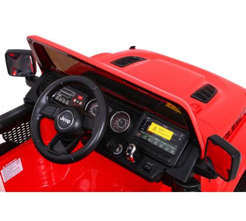 Дитяча акумуляторна машинка Jeep Wrangler Rubicon Червона Дитяча акумуляторна машинка Jeep Wrangler Rubicon Червона
