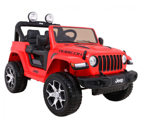 Дитяча акумуляторна машинка Jeep Wrangler Rubicon Червона Дитяча акумуляторна машинка Jeep Wrangler Rubicon Червона