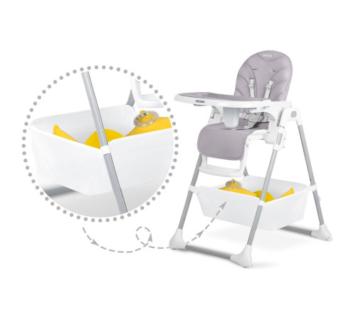 Стільчик для годування a Ricokids Tulo ніжно-рожевий Стільчик для годування a Ricokids Tulo ніжно-рожевий