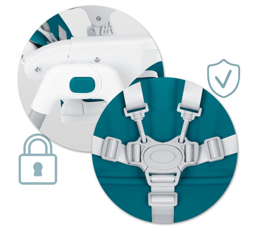 Стільчик для годування Ricokids Tulo синій Стільчик для годування Ricokids Tulo синій