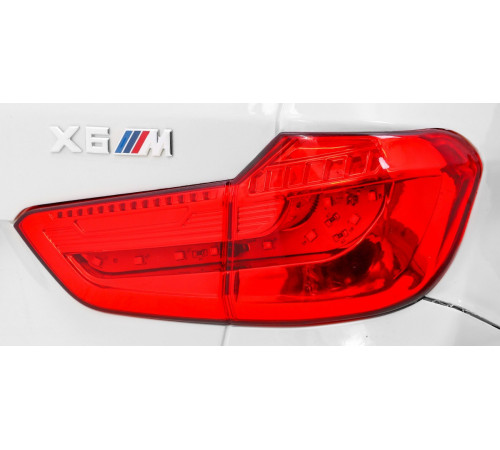 Дитячий електромобіль BMW X6M білий + пульт + EVA + вільний запуск + аудіо панель + LED Дитячий електромобіль BMW X6M білий + пульт + EVA + вільний запуск + аудіо панель + LED