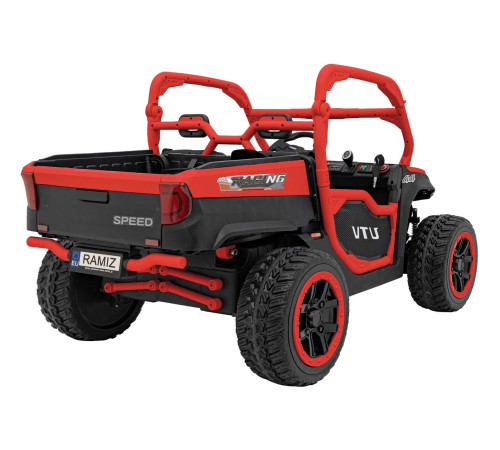 Дитяча акумуляторна машинка фермерська UTV Racing Червона Дитяча акумуляторна машинка фермерська UTV Racing Червона