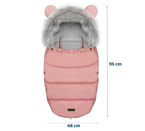 Конверт Elmi Ricokids для коляски та санок, 95 х 48 см - світло-рожевий Конверт Elmi Ricokids для коляски та санок, 95 х 48 см - світло-рожевий