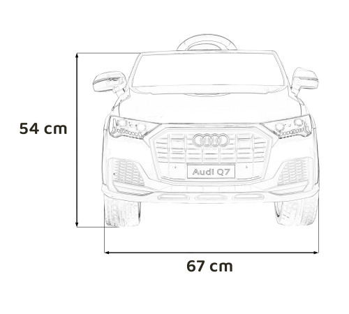 Дитяча акумуляторна машинка Audi Q7 NEW LIFT Червона Дитяча акумуляторна машинка Audi Q7 NEW LIFT Червона