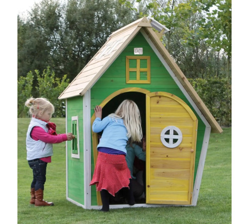 Будиночок дерев'яний EXIT Fantasia 128 х 108 х 171 см - зелений