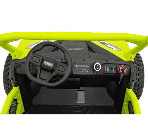 Дитяча акумуляторна вантажівка фермерська UTV Racing Green Дитяча акумуляторна вантажівка фермерська UTV Racing Green