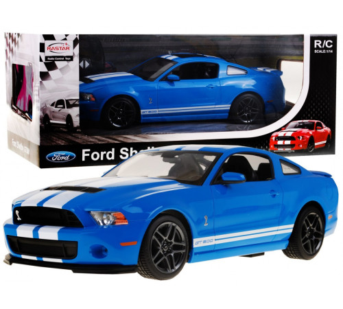 Авто на дистанційному керуванні + пульт Ford Shelby Mustang GT500 blue RASTAR модель 1:14 Авто на дистанційному керуванні + пульт Ford Shelby Mustang GT500 blue RASTAR модель 1:14
