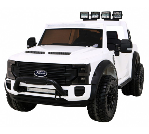 Дитяча акумуляторна машинка Ford Super Duty Біла Дитяча акумуляторна машинка Ford Super Duty Біла